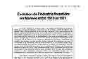 volution de l'industrie forestire en Marvie entre 1910 et 1971